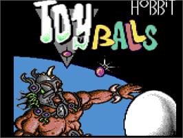 Title screen of Toyballs on the Commodore 64.