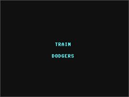 Title screen of Train Dodgers on the Commodore 64.