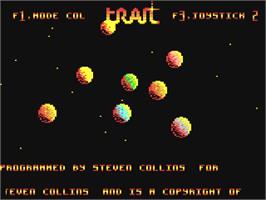 Title screen of Tran on the Commodore 64.