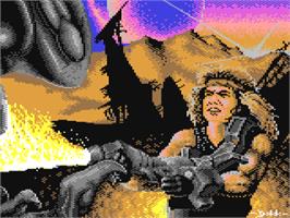 Title screen of Trantor the Last Stormtrooper on the Commodore 64.