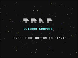 Title screen of Trap (Courbois Software) on the Commodore 64.
