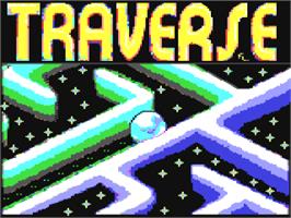 Title screen of Traverse on the Commodore 64.