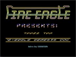 Title screen of Traz 2 on the Commodore 64.