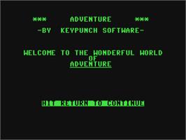 Title screen of Trip To Atlantis on the Commodore 64.