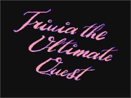 Title screen of Trivia - The Ultimate Quest on the Commodore 64.