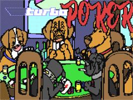 Title screen of Turbo Poker on the Commodore 64.
