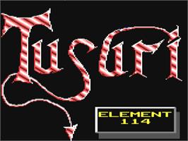 Title screen of Tusari on the Commodore 64.