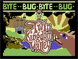 Title screen of Twin Kingdom Valley on the Commodore 64.