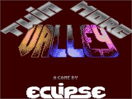Title screen of Twin Morg Valley on the Commodore 64.