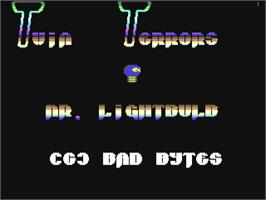 Title screen of Twin Terrors on the Commodore 64.