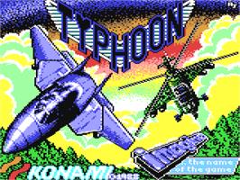 Title screen of Typhoon on the Commodore 64.
