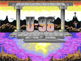 Title screen of U-96 on the Commodore 64.
