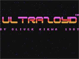 Title screen of Ultrazoyd on the Commodore 64.
