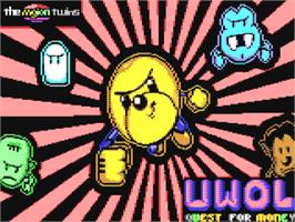 Title screen of Uwol - Quest For Money on the Commodore 64.