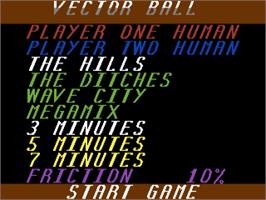 Title screen of Vector Ball on the Commodore 64.