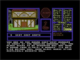Title screen of Venom on the Commodore 64.