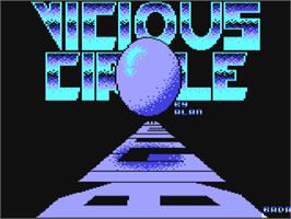 Title screen of Vicious Circle on the Commodore 64.