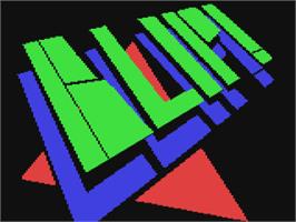 Title screen of Video Classics (Blip!) on the Commodore 64.