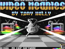 Title screen of Video Meanies on the Commodore 64.