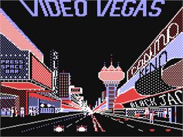 Title screen of Video Vegas on the Commodore 64.