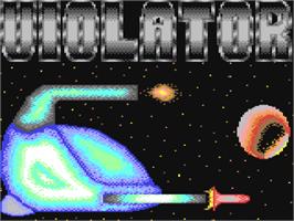 Title screen of Violator on the Commodore 64.
