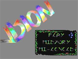 Title screen of Vision on the Commodore 64.