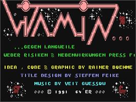 Title screen of Vitamin on the Commodore 64.