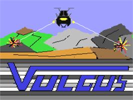 Title screen of Vulgus on the Commodore 64.