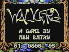 Title screen of Walkerz on the Commodore 64.