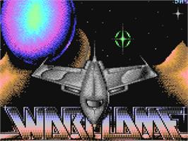 Title screen of Warflame on the Commodore 64.