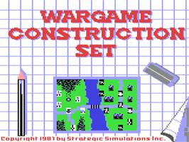 Title screen of Wargame Construction Set on the Commodore 64.