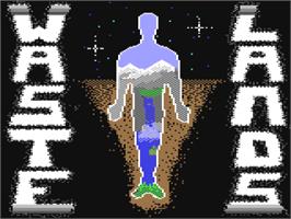 Title screen of Wastelands on the Commodore 64.