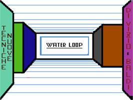 Title screen of Water Loop on the Commodore 64.