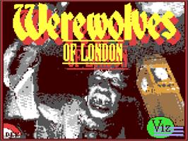 Title screen of Werewolves of London on the Commodore 64.