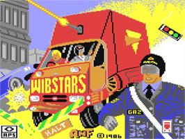 Title screen of Wibstars on the Commodore 64.