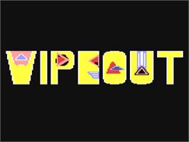 Title screen of Wipeout on the Commodore 64.