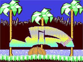 Title screen of Wizland on the Commodore 64.