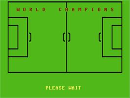 Title screen of World Champions on the Commodore 64.