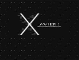 Title screen of Xavier on the Commodore 64.