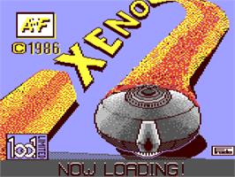 Title screen of Xeno on the Commodore 64.