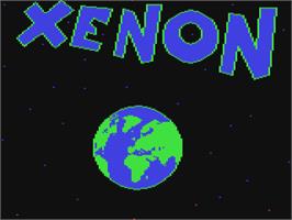 Title screen of Xenon (Henky Design) on the Commodore 64.