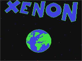 Title screen of Xenon on the Commodore 64.