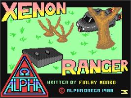 Title screen of Xenon Ranger on the Commodore 64.