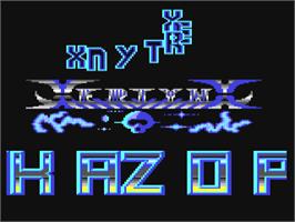 Title screen of Xertyn-x on the Commodore 64.