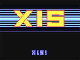 Title screen of Xis on the Commodore 64.