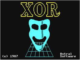 Title screen of Xor on the Commodore 64.