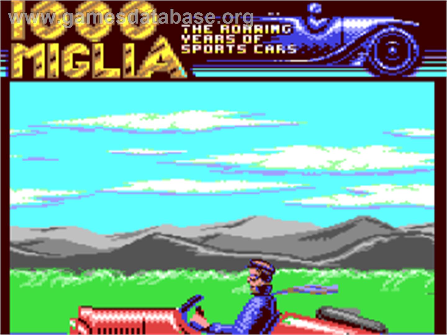 1000 Miglia: Volume I - 1927-1933 - Commodore 64 - Artwork - Title Screen