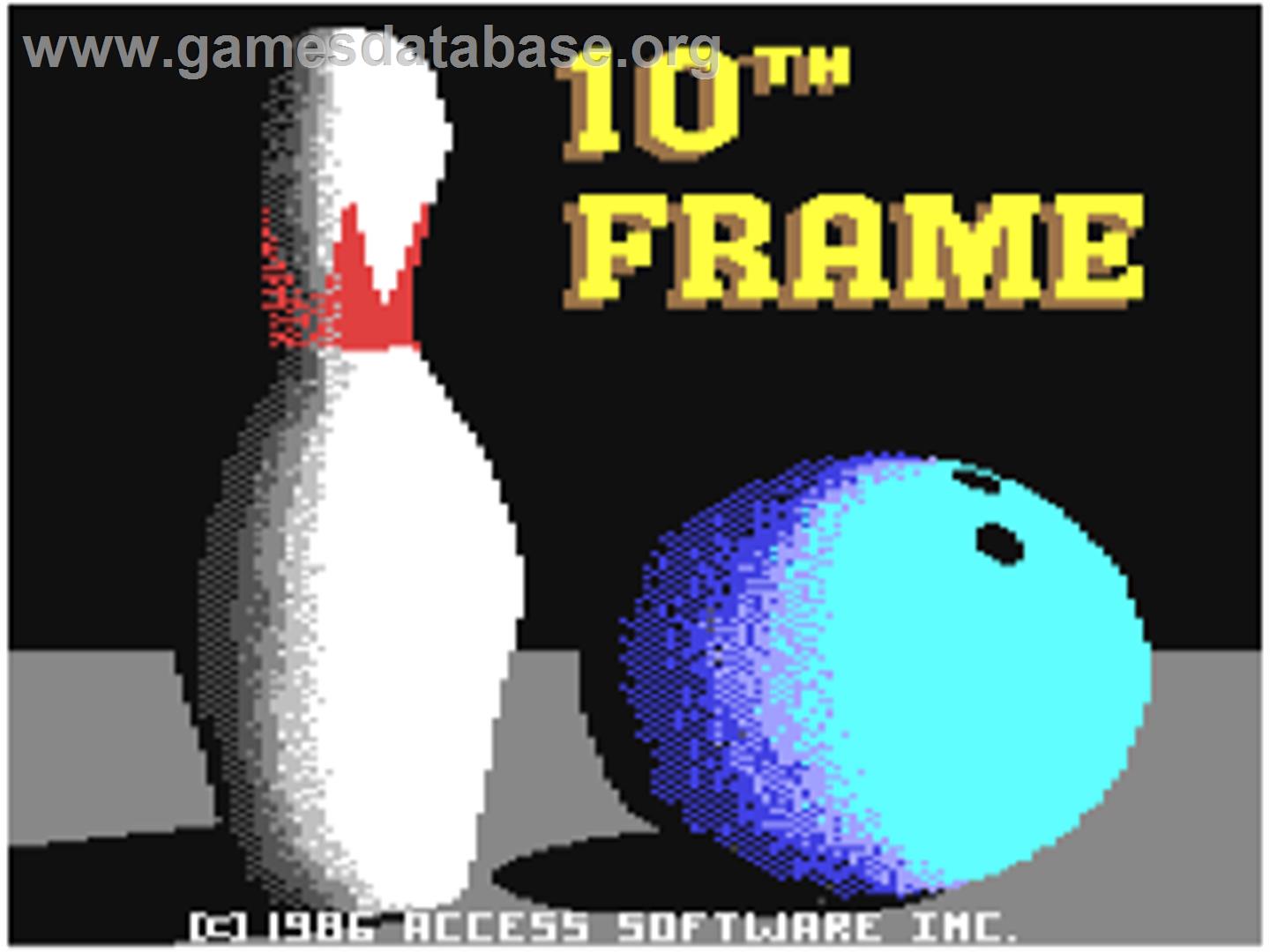 10th Frame - Commodore 64 - Artwork - Title Screen