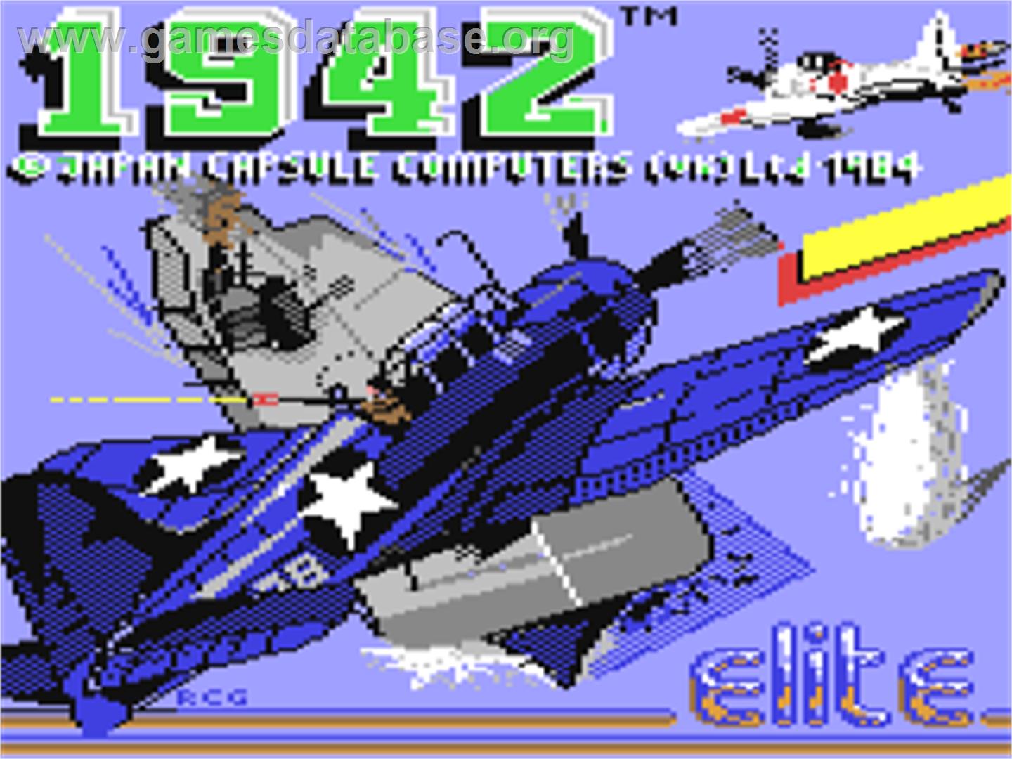 1942 - Commodore 64 - Artwork - Title Screen