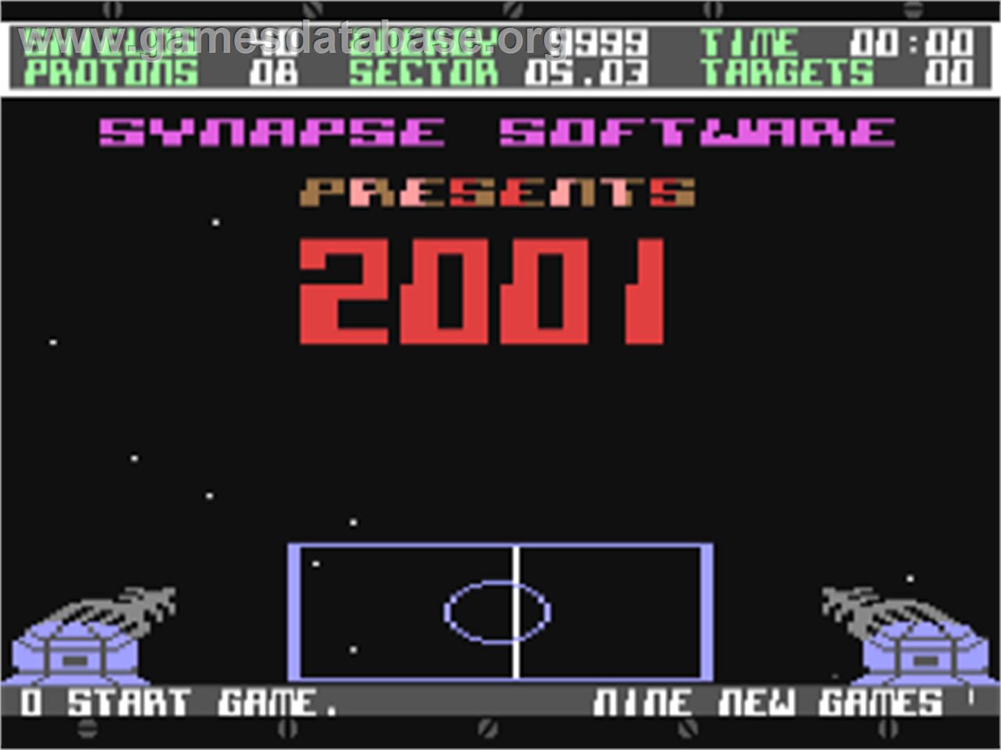2001 - Commodore 64 - Artwork - Title Screen